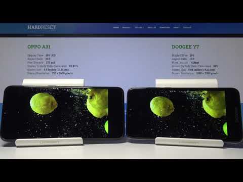 Display Comparison between DOOGEE Y7 & OPPO A31 | Screen Quality Test
