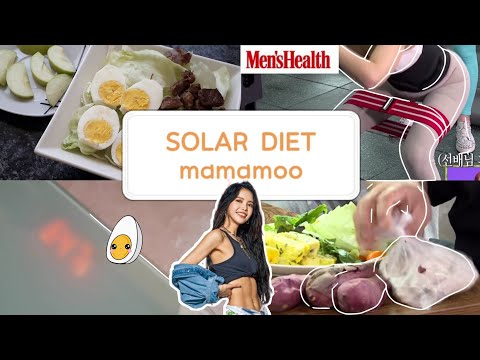🥩 tried MAMAMOO SOLAR DIET for ABS || fitness magazine cover (mens health Korea) 마마무 솔라 다이어트