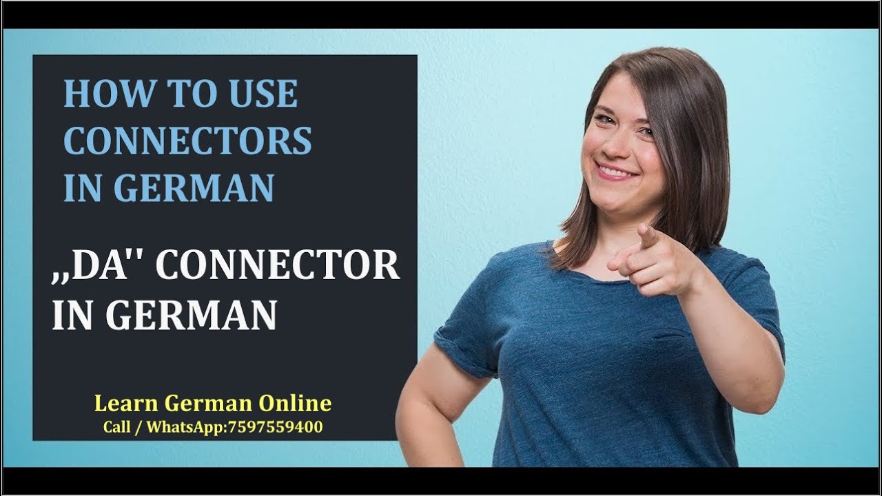 ,,DA'' CONNECTOR IN GERMAN | German Grammar in Hindi | German for Elementary A2 | Learn A2