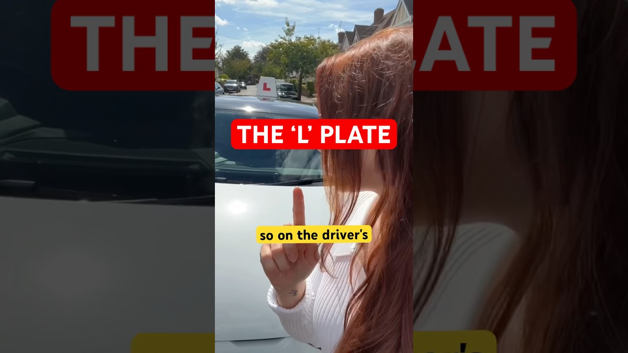 Position the L plate so it can be seen #learner #learnerdriver #learningtodrive