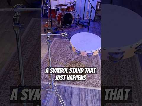 Cymbal stand tambourine… #podcast #productionmusiclive #musicstudio #drummer #theproducerroom