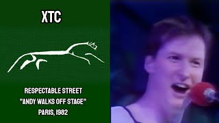 XTC - Respectable Street / Andy walks off stage (Paris, 1982)