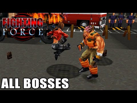 Fighting Force - All Bosses [4K 60FPS INTERPOLATED]