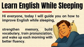 Learn English While Sleeping 😴 || Best Night Study Method for Students || Learn English ✅