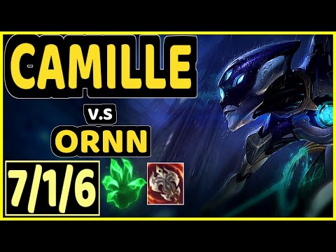 ICEBEASTO (CAMILLE) vs ORNN - 7/1/6 KDA TOP CHALLENGER GAMEPLAY - EUW