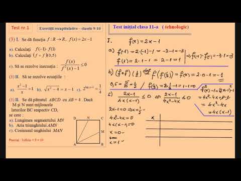 Initial test, Grade 11 (Technological)