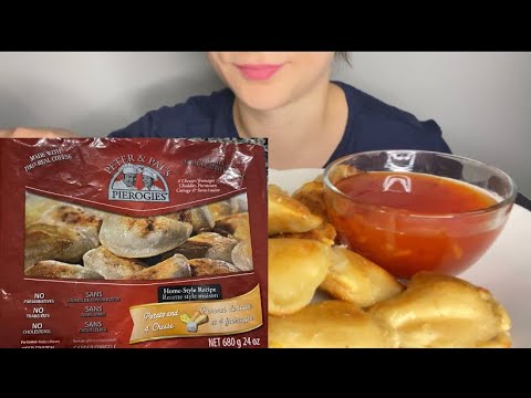 PETER & PAT’S PIEROGIES (potato and 4 cheese) with sweet red Chili sauce