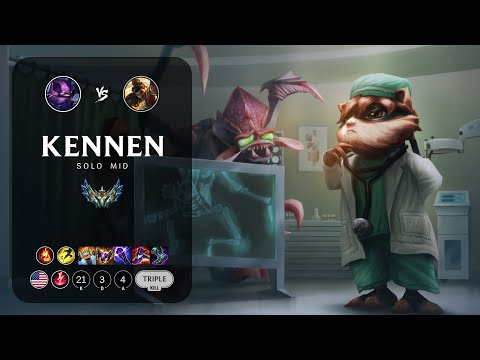 Kennen Mid vs Akshan - NA Challenger Patch 13.10