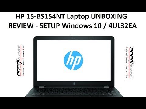 HP 15-BS154NT Laptop UNBOXING - REVIEW - SETUP Windows 10 / 4UL32EA