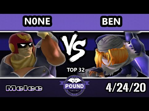 Pound Online 2020 Melee Top 32 - none (Captain Falcon) Vs. Ben (Sheik) SSBM Singles