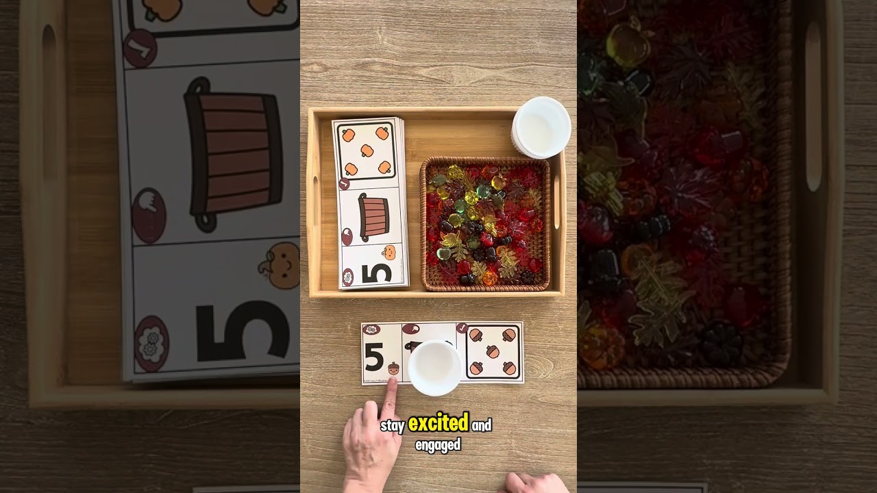 🍂 Fall Math Center Idea for Kindergarten! 🍂