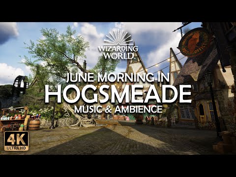 June Morning in Hogsmeade | 4K Harry Potter Music & Ambience