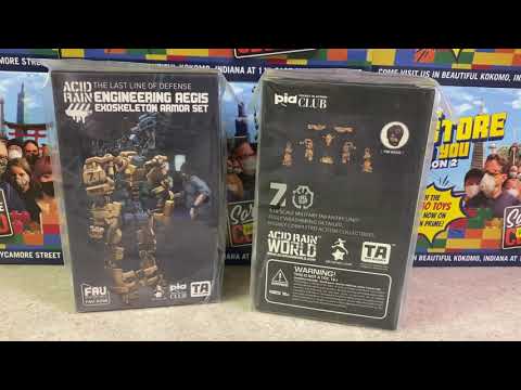Acid Rain 4" Inch Figure Set Engineering Aegis Exoskeleton Armor Set