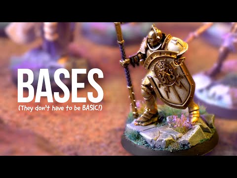 MINI BASES: Here's how I made Incredible bases for Age of Sigmar DOMINION!