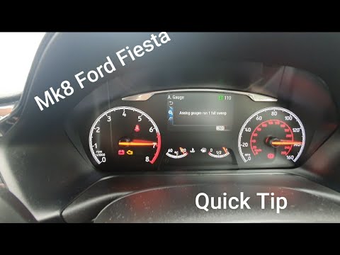 Mk8 Ford Fiesta / Ecosport Engineering Test Mode -  Instrument Cluster Hidden Test