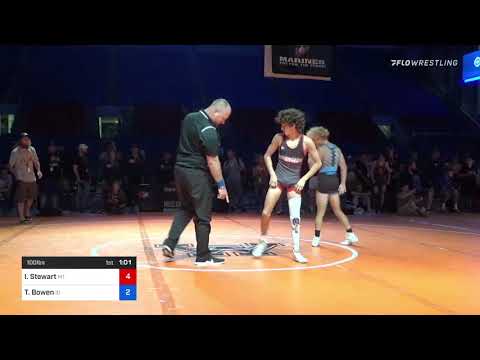 100 Lbs 7th Place - Isaac Stewart, Montana Vs Tucker Bowen, Idaho 5a37