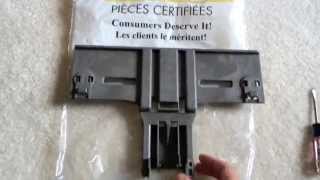 Dishwasher Top Upper Rack Adjuster Repair, Whirlpool Kitchenaid (Part W10350376 Adjuster)
