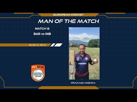 Bulgaria captain Prakash Mishra bags third man of match in FanCode ECS Bulgaria