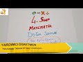 4. Sınıf  Matematik Dersi  Doğal Sayılar Yardımcı Öğretmen Kanalı nda 4.Sınıflar Matematik Dersi “4.SINIF DOĞAL SAYILAR KONU ANLATIMI!!” konu anlatımı ele ... konu anlatım videosunu izle