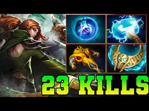 23 Kills Windranger !! Windranger Dota 2 Carry Mid Lane 7.39 Meta Pro Gameplay Build Guide