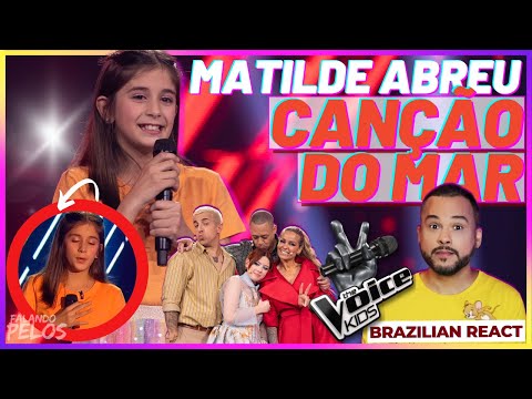 REACT: Matilde Abreu "Canção do Mar" | Prova Cega | The Voice Kids Portugal @FalandoPelos DuxCoelho
