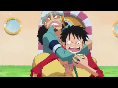 One Piece - Luffy talks to Doflamingo via Den Den Mushi