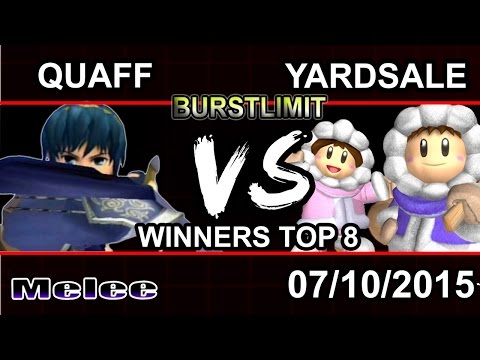 SmashHaus | Quaff (Marth) vs Yardsale (Ice Climbers) - Burst Limit! Melee Top 8 WR2
