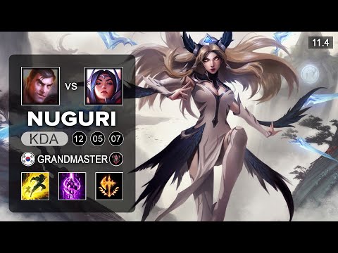 Nuguri Irelia Top vs Jayce - KR Grandmaster Patch  11.4