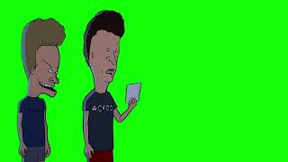 Butt-Head "holed up" green screen