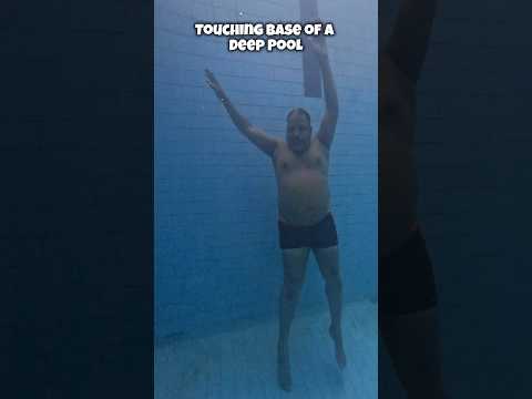 Touching the Base of a Deep Swimming Pool at 55+ Age 🏊🏻 #swimming #swimmingtips #deepwater