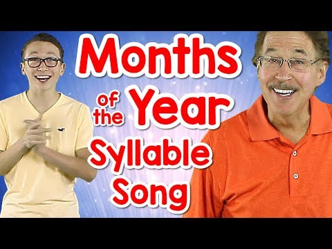 Months of the Year Syllable Song   Phonological Awareness Jack Hartmann