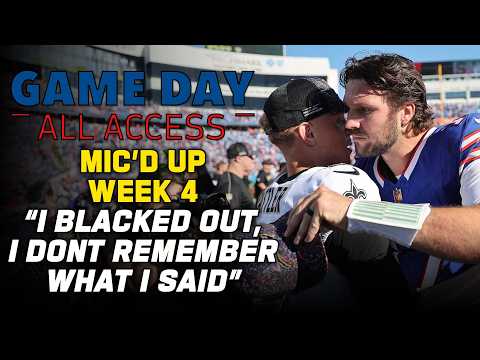 NFL Week 4 Mic'd Up! 'Hit him with a 20 yard **** pump fake' | Game Day All Access