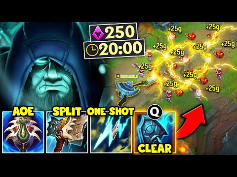 Yorick but I have infinite wave clear and spend the entire game split pushing