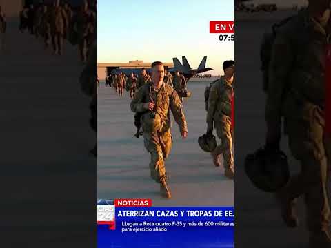 Llegan tropas estadounidenses a España