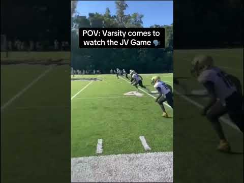 Varsity is always HYPE at JV games 😤🏈 #shorts