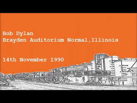 Bob Dylan 1990 US Fall Tour – Brayden Auditorium Normal, IL USA 14th November 1990