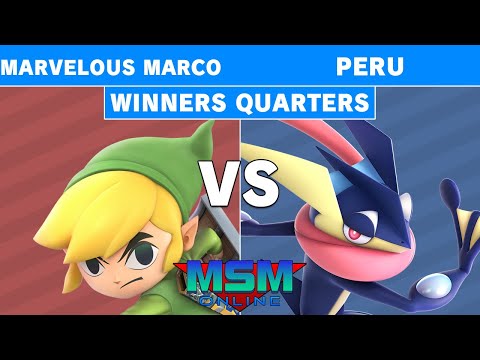 MSM Online 54 - Marvelous Marco (Toon Link) Vs. Peru (Greninja) - Winners Quarters