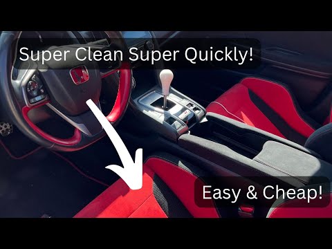 How to Clean FK8 Type R  (Alcantara) Seats & Trim in 60 Seconds!