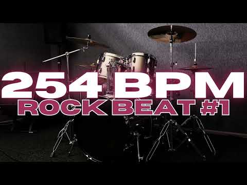 254 BPM - Rock Drum Beat - Loop 1