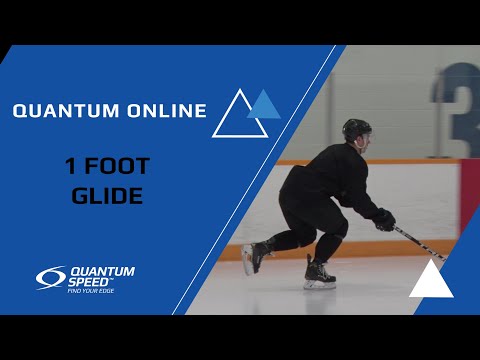 1 Foot Glide - Moving | Foundational Skating Skills for Hockey and Ringette | Quantum Speed