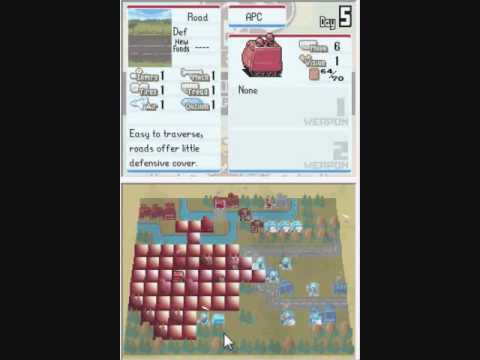 advance wars dual strike Mission 1 Hard Campaign S rank part1