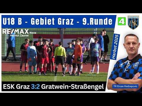 🔶 U18 B ⚽️ ESK Graz 🆚 Gratwein-Straßengel vom 09.11.2025