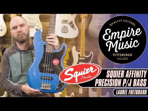 Бас-гитара SQUIER AFFINITY PRECISION BASS PJ LR LAKE PLACID BLUE - фото 2 - id-p2242128930