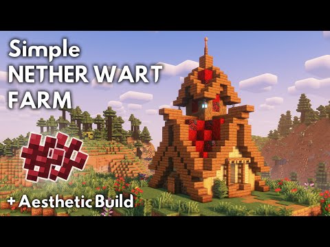 Minecraft NATHER WART FARM Tutorial [1.21] - MINECRAFT TUTORIAL