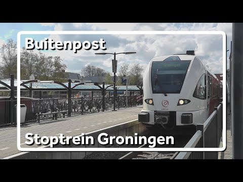 Stoptrein naar Groningen vertrekt van station Buitenpost!