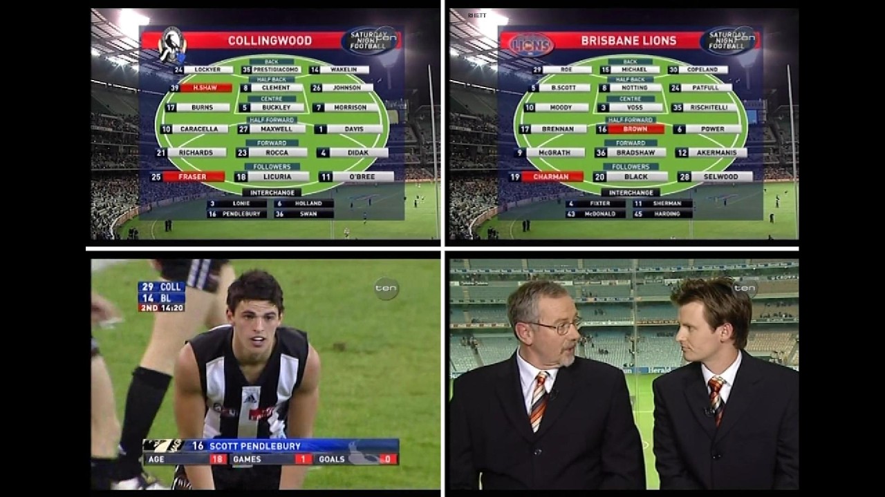 Round 10 2006 - Collingwood v Brisbane. Scott Pendlebury debut.