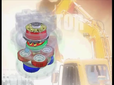 Animation Working of Excavator Travel Motor