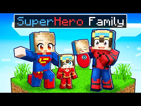 EPIC Minecraft SUPERHERO FAMILY Parody!