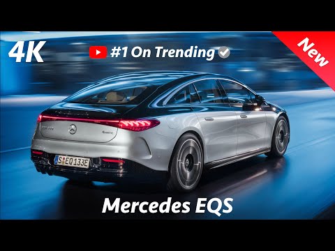 Mercedes EQS 2022 - FIRST drive | Relaxing electric sound & CRAZY technology!