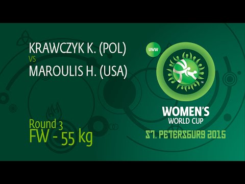 55 kg - Helen Louise MAROULIS (USA) df. Katarzyna KRAWCZYK (POL), 6-0